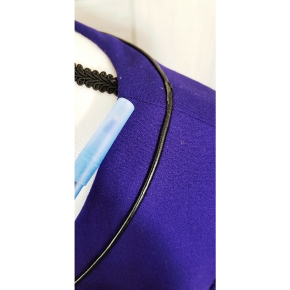 Eliza J Sheath Dress Purple Midi Size 6 - Picture 5 of 8